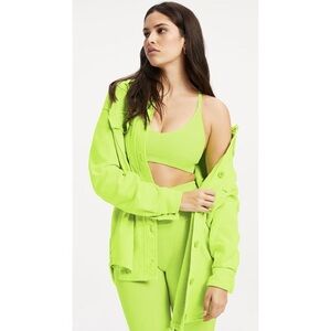 Good American Oversized Lime Green Shacket size 5/6